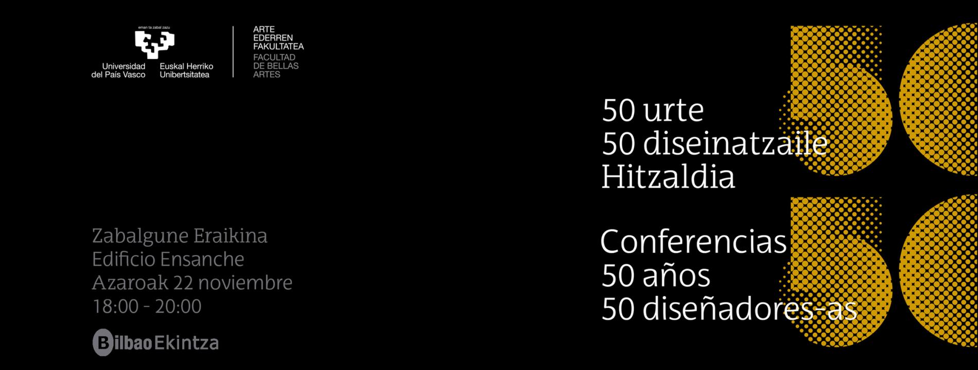 Conferencias «50 años 50 diseñadores-as»
