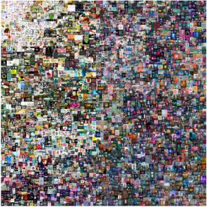 Obra de arte digital "Everyday-The First 5000 days" del artista Beeple
